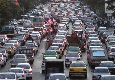 ترافیک صبحگاهی در بزرگراه‌های همت و حکیم تهران
