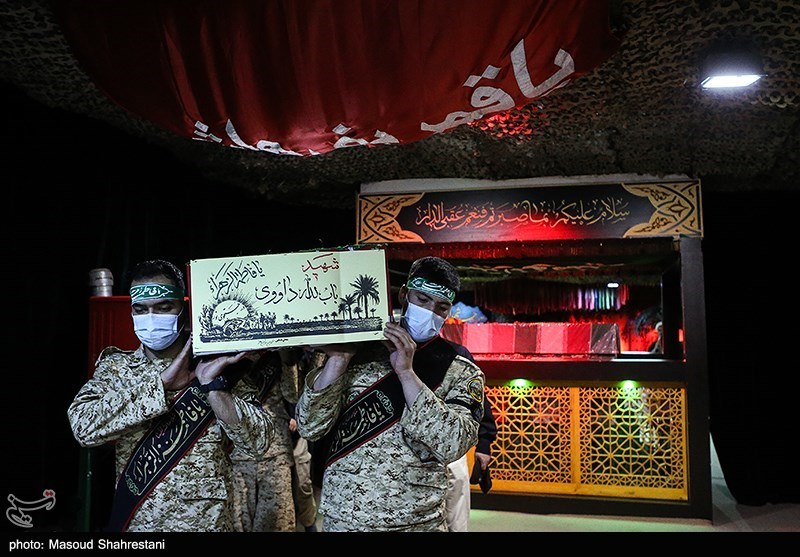 وداع با پیکر شهید دفاع مقدس باب‌الله داوودی