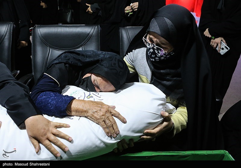 وداع با پیکر شهید دفاع مقدس باب‌الله داوودی