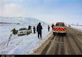 بارش برف در شهرستان اهر-آذربایجان شرقی