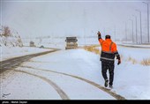 بارش برف در شهرستان اهر-آذربایجان شرقی