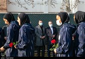 حضور شهاب الدین عزیزی خادم در محل اردوی تیم ملی فوتبال بانوان 