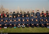 بازدید معاون امور زنان رئیس جمهور و مسئولان فوتبال کمپ تیم ملی فوتبال بانوان