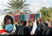 تشییع پیکر شهید گمنام در لامرد استان فارس