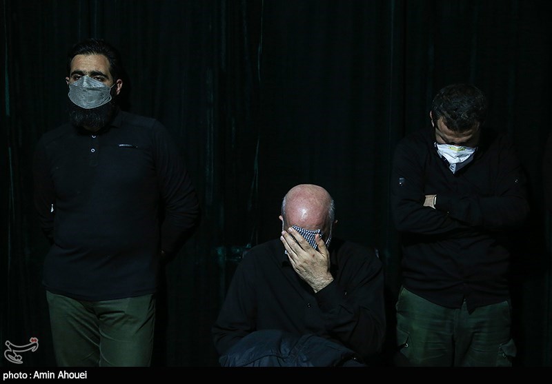 وداع با پیکر شهید سید مرتضی رضا قدیری بی سیم چی گردان کمیل