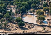 امداد رسانی هوایی در  لامرد فارس
