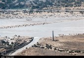 امداد رسانی هوایی در  لامرد فارس