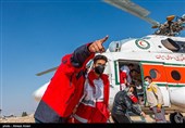 امداد رسانی هوایی در  لامرد فارس