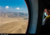 امداد رسانی هوایی در  لامرد فارس