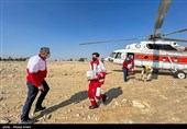 امداد رسانی هوایی در  لامرد فارس