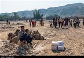 امداد رسانی هوایی در  لامرد فارس