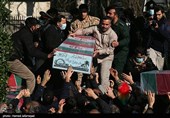 تشییع پیکر 150 شهید دوران دفاع مقدس در تهران