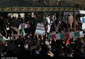 تشییع پیکر 150 شهید دوران دفاع مقدس در تهران