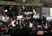 تشییع پیکر 150 شهید دوران دفاع مقدس در تهران