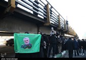 تشییع پیکر 150 شهید دوران دفاع مقدس در تهران