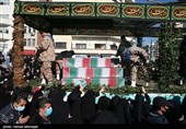 تشییع پیکر 150 شهید دوران دفاع مقدس در تهران