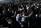 تشییع پیکر 150 شهید دوران دفاع مقدس در تهران