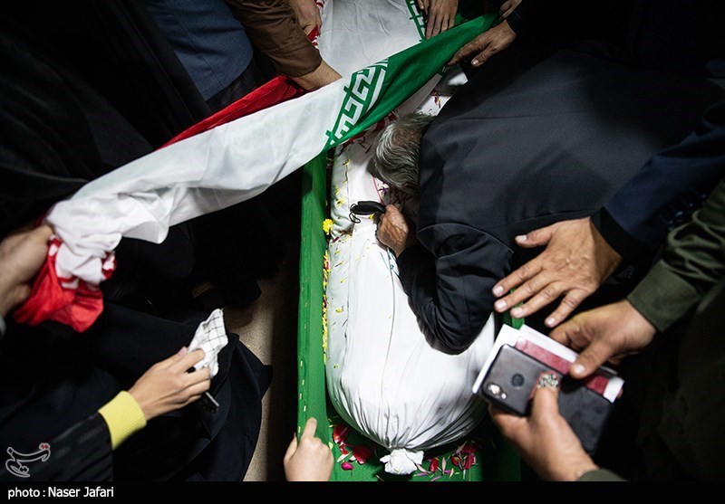 وداع با شهید مصطفی چگینی در معراج شهدا