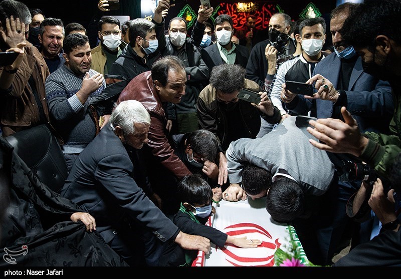 وداع با شهید مصطفی چگینی در معراج شهدا