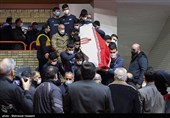 مراسم تشییع پیکر محمدرضا یزدانی‌خرم