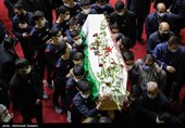 مراسم تشییع پیکر محمدرضا یزدانی‌خرم