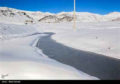 طبیعت برفی منطقه تاراز - خوزستان