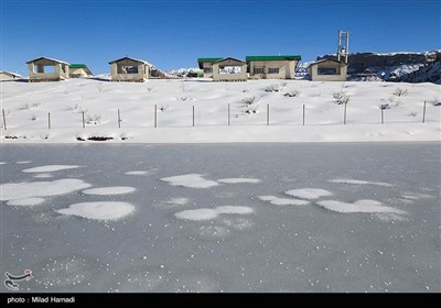 طبیعت برفی منطقه تاراز - خوزستان