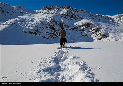 طبیعت برفی منطقه تاراز - خوزستان