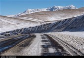 بارش برف در شهرستان دلفان و خرم آباد