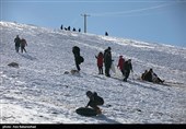 بارش برف در شهرستان دلفان و خرم آباد