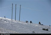 بارش برف در شهرستان دلفان و خرم آباد