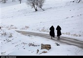 بارش برف در شهرستان دلفان و خرم آباد