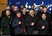 عوامل فیلم لایه‌های دروغ پیش از شروع اکران فیلم در سومین روز چهلمین جشنواره فیلم فجر