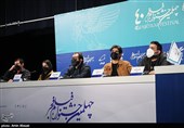 عوامل فیلم نگهبان شب در نشست خبری هفتمین روزاز چهلمین جشنواره فیلم فجر