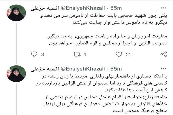 انسیه خزعلی , معاون امور زنان و خانواده , معاونت امور زنان و خانواده , شهید محسن حججی , خانواده , شهید , 