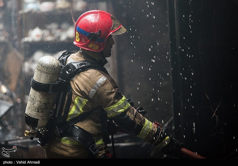 آتش‌سوزی در بازار تهران