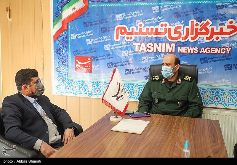 حضور فرمانده سپاه استان البرز در دفتر خبرگزاری تسنیم کرج
