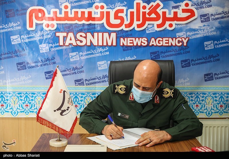 حضور فرمانده سپاه استان البرز در دفتر خبرگزاری تسنیم کرج