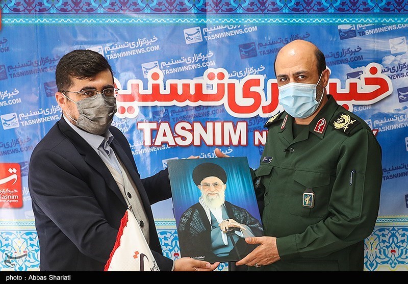 حضور فرمانده سپاه استان البرز در دفتر خبرگزاری تسنیم کرج
