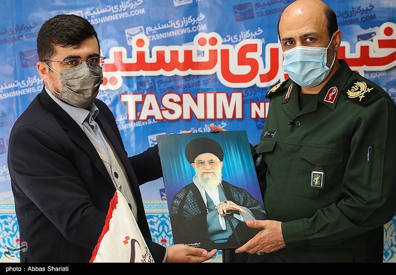 حضور فرمانده سپاه استان البرز در دفتر خبرگزاری تسنیم کرج