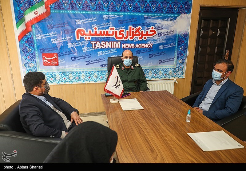 حضور فرمانده سپاه استان البرز در دفتر خبرگزاری تسنیم کرج