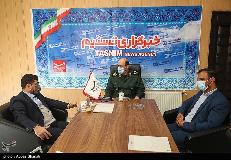 حضور فرمانده سپاه استان البرز در دفتر خبرگزاری تسنیم کرج