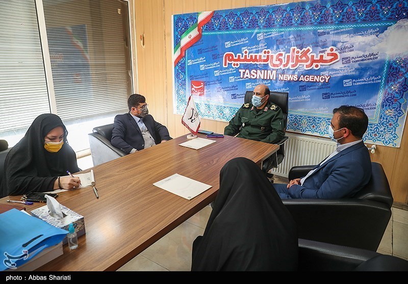 حضور فرمانده سپاه استان البرز در دفتر خبرگزاری تسنیم کرج