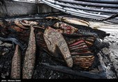آتش سوزی در کارگاه قالیشویی در اصفهان