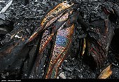 آتش سوزی در کارگاه قالیشویی در اصفهان