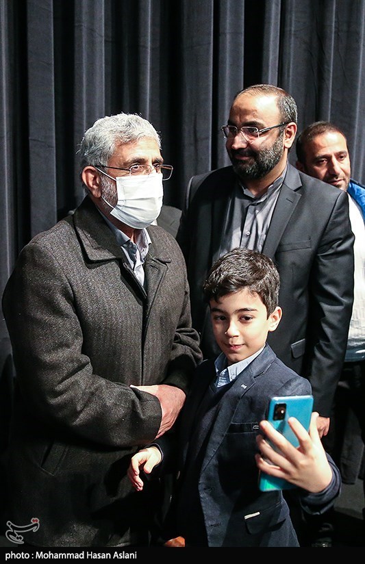 سردار اسماعیل قاآنی فرمانده سپاه قدس در اکران خصوصی فیلم موقعیت مهدی