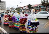 استقبال از نوروز با کارناوال شادی در واجارگاه گیلان