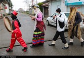 استقبال از نوروز با کارناوال شادی در واجارگاه گیلان