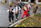 استقبال از نوروز با کارناوال شادی در واجارگاه گیلان