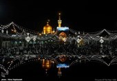 چراغانی حرم مطهر امام رضا (ع) بمناسبت مبعث پیامبر (ص)